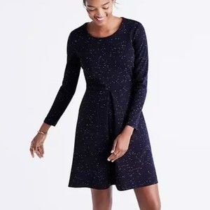 Madewell Gia Marled Navy Concept Dress